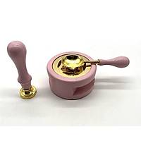 Davetiye Mum Mhr Uygulama Seti Pembe Renk 870 With Love