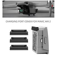 DJI Mavic Air 2 Pil arj Portu Koruyucu Silikon Tapa 3 l Set