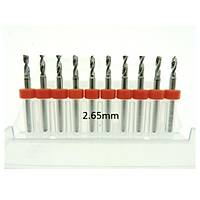 Mikro Karbr PCB Matkap Ucu Metal CNC Sondaj 10lu Set 2.65mm 