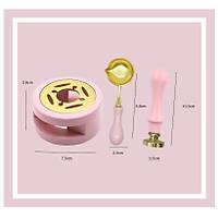 Davetiye Mum Mhr Uygulama Seti Pembe Renk 1139 Yonca