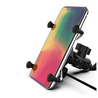 Motosiklet Bisiklet USB arjl Evrensel Metal Cep Telefonu Stand Ayna Alt Montaj