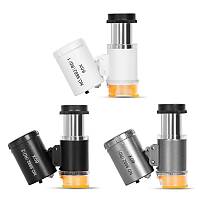 Mini Mikroskop Cep Byte 60X Cam Mercek 2 LED 1 UV Ik antal