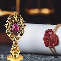 Kraliyet Bordo Tal Dkm Metal Mum Mhr Sap Antik Gold 
