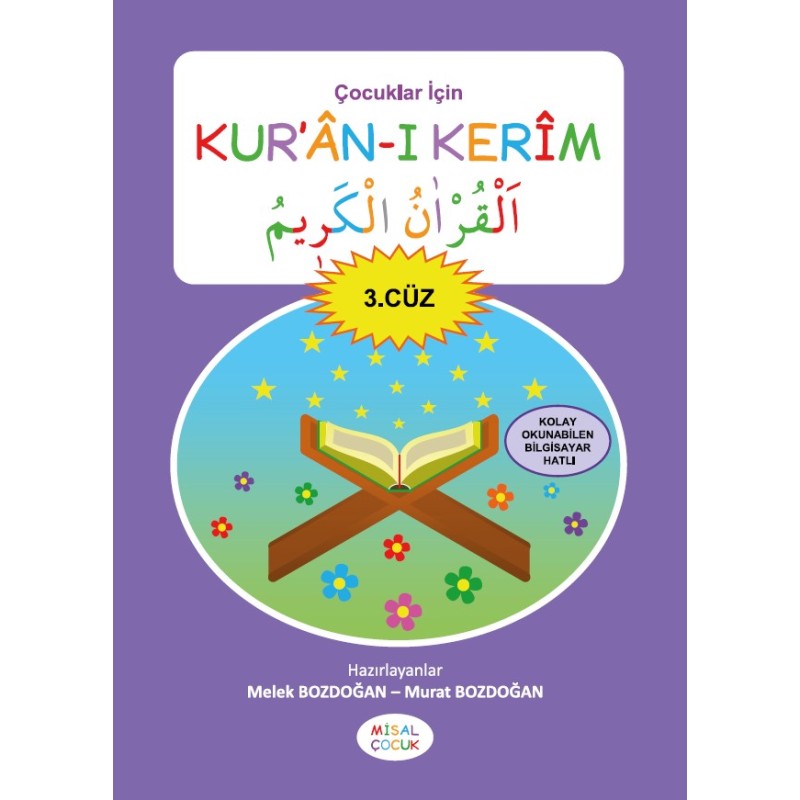 Çocuklar için Kuranı Kerim 3. Cüz Misal Yayınları
