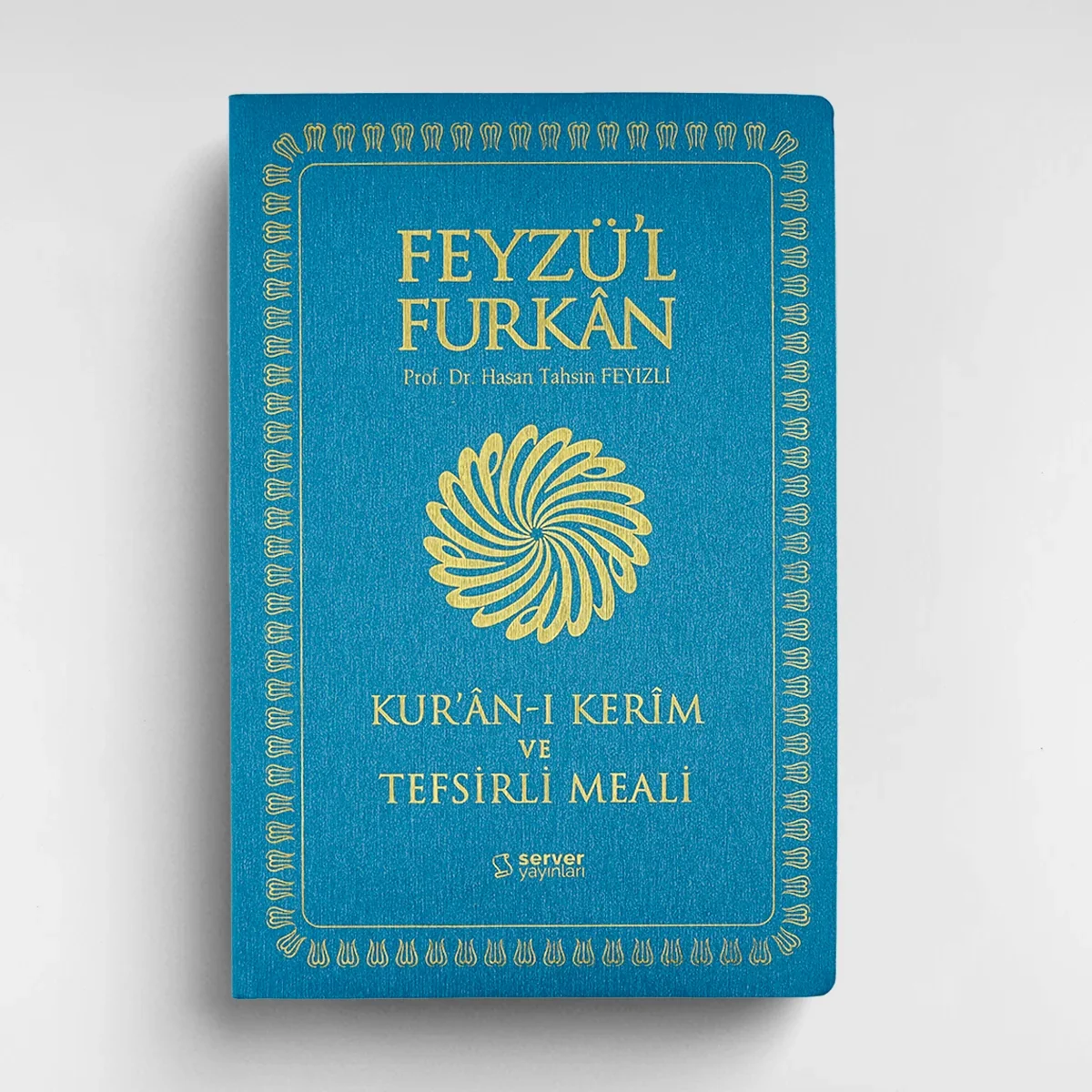 TURKUAZ İNCE CİLT Feyzül Furkan Kuranı Kerim ve Tefsirli Meali Büyük Boy Mushaf ve Meal