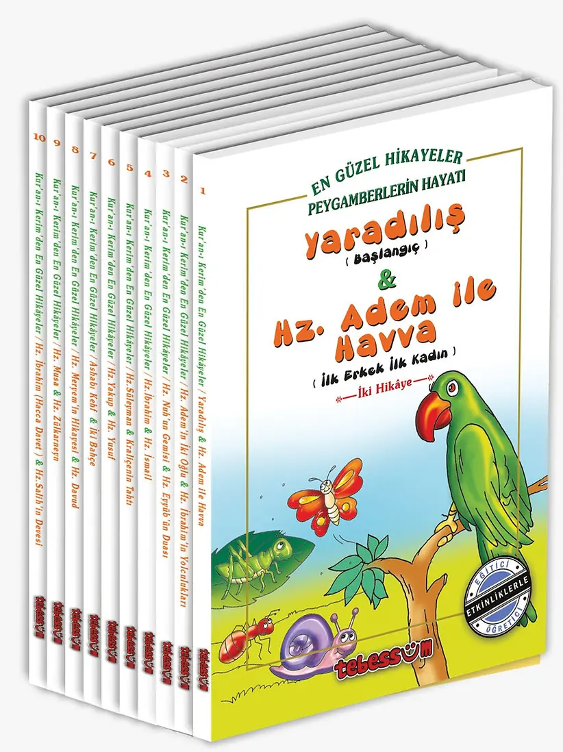 Çocuklar için Peygamberlerin Hayatı 10 Kitap Set Tebessüm Yayın