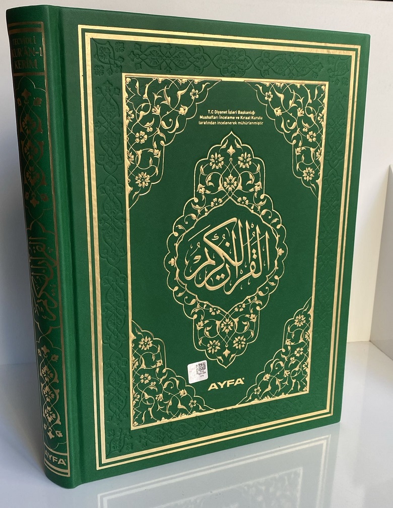 Yeşil Rahle Boy Tecvidli Kuranı Kerim Termo Deri AYFA