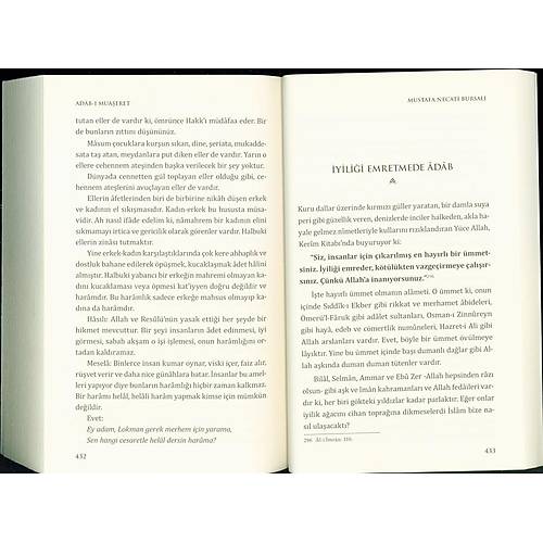 Adabı Muaşeret Edeb ve Ahlak Prensipleri ROMAN BOY ÇELİK