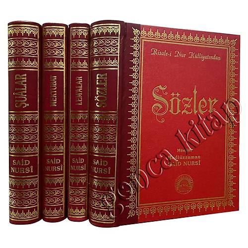 Sözler Şualar Mektubat Lemalar Orta Boy Sırtı 4 Kitap Envar Neşriyat