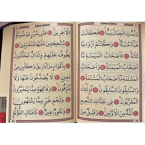 Çanta Boy İri Yazı Fihristli 41 Yasin Sadece Arapça Metinli, Seda