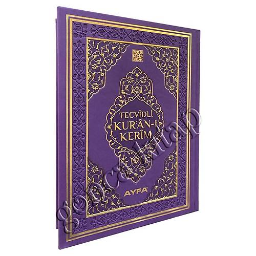AYFA Mor Tecvidli Kuranı Kerim Cami Boy Termo Mühürlü Sesli Dinle