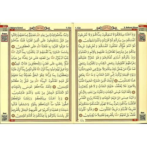 SEDA Cami Boy Kuranı Kerim Hatmi Şerif Cüzü, Çantalı Sesli