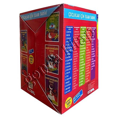 Çocuklar İçin İslam Tarihi 100 Kitap Renkli, Resimli  Kuşe Kağıt Ebat: 15x21 cm