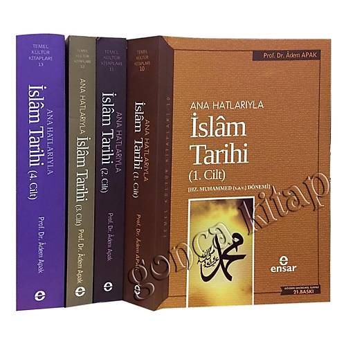 Ana Hatlarıyla İslam Tarihi, 4 Cilt Takım Adem Apak ENSAR