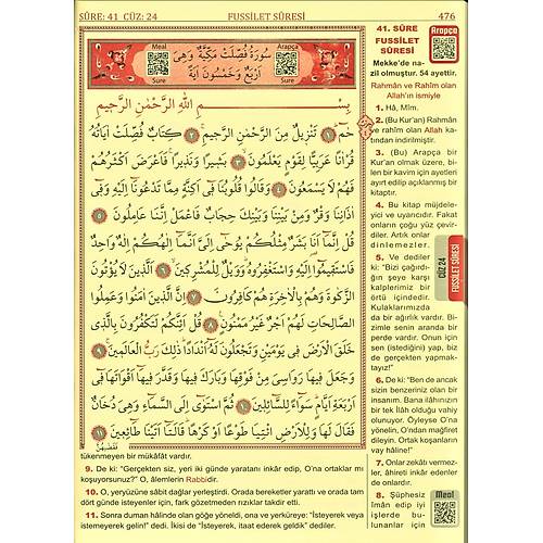 Kuranı Kerim ve Yüce Meali Cami Boy SEDA