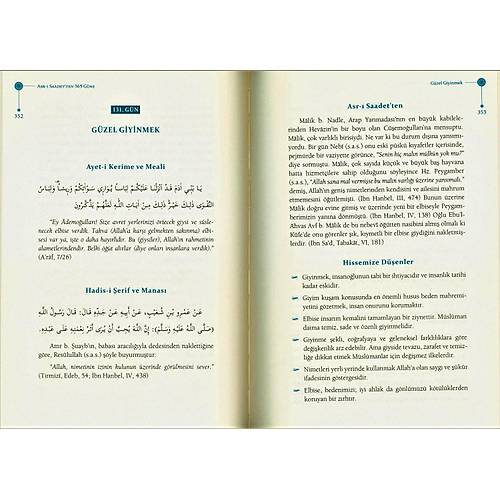 Asrı Saadetten 365 Güne Bir Ayet Bir Hadis Bir Kıssa Birkaç Hisse DİYANET