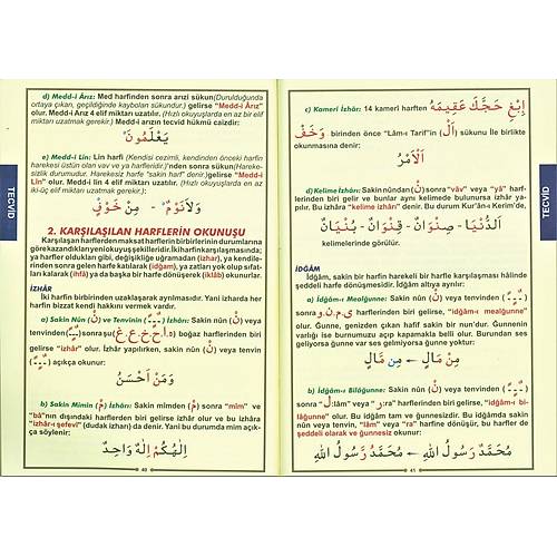 Tecvidli Elifba ve Namaz Hocası Kuşe Kağıt Asır Yayın