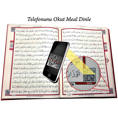 ORTA BOY Kuranı Kerim Bilgisayar Hatlı Kabe Görünümlü MERVE