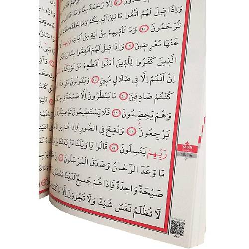 Gül Desenli Renkli Kuranı Kerim Pembe Cami Boy AYFA
