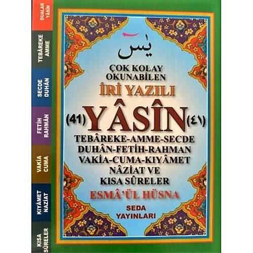 Çanta Boy İri Yazı Fihristli 41 Yasin Sadece Arapça Metinli, Seda