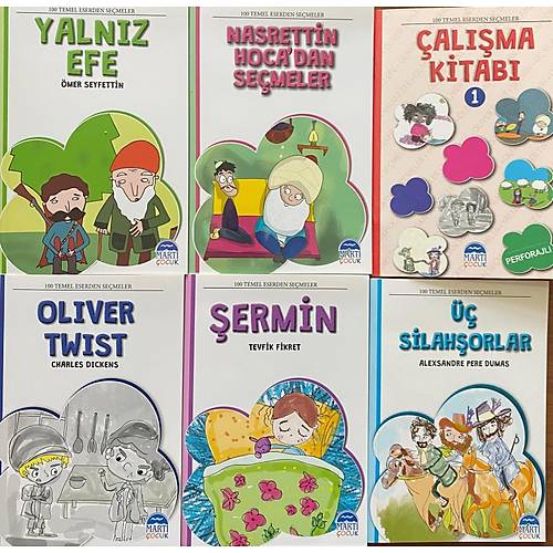 4. Sınıflar için  Etkinlikli Temel Eserlerden Seçmeler, 5 Kitap Martı Çocuk Yayınları