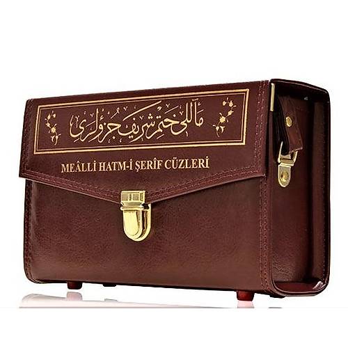 HAYRAT 30 Cüz Kuranı Kerim Karşılıklı Mealli Çantalı