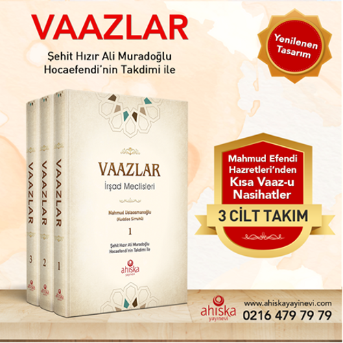 Vaazlar 3 Cilt Takım Mahmud Ustaosmanoğlu Ahıska