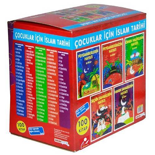 Çocuklar İçin İslam Tarihi 100 Kitap Renkli, Resimli  Kuşe Kağıt Ebat: 15x21 cm