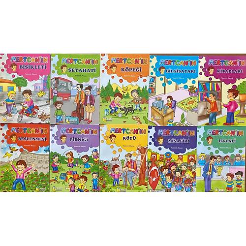 1-2. Sınıflar İçin Etkinlikli Mertcan'ın Dünyası 10 Kitap Set Tandem Yayınları