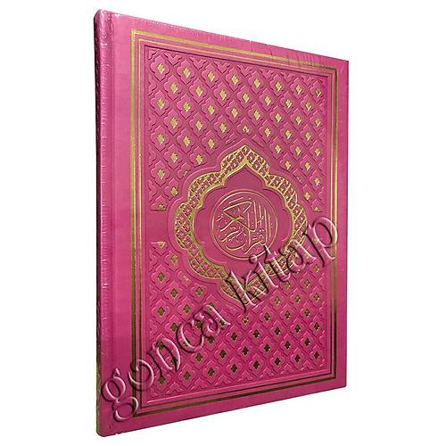 FETİH Pembe Termo Deri Orta Boy Mühürlü Kuranı Kerim