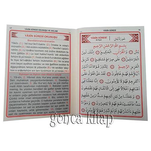 Kadife Çanta Karşılıklı Türkçeli Yasin-i Şerif