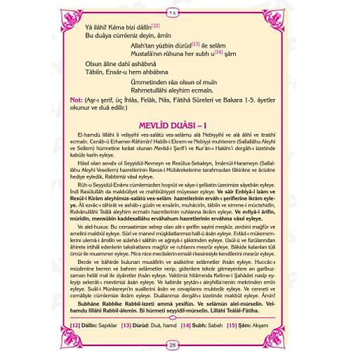 066 AYFA SÜLEYMAN ÇELEBİ MEVLİD-İ ŞERİFİ - ORTA BOY SARI KAPAK