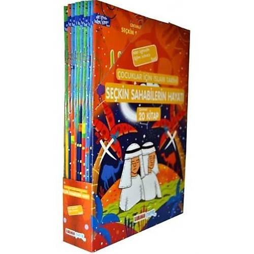 KUTULU İslam Tarihi Seçkin Sahabilerin Hayatı Çevirmeli Önlü Arkalı 20 Kitap Çocuklar İçin