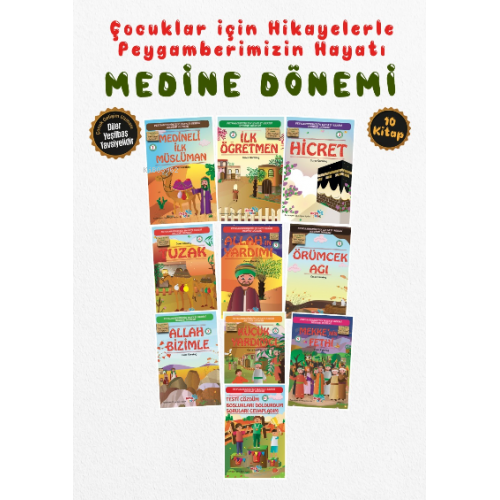 Çocuklar İçin Medine Dönemi Serisi 10 Kitap AKSA YAYIN