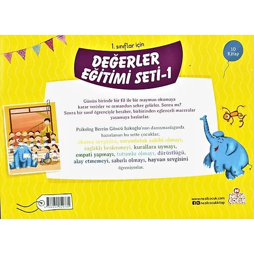 1. Sınıflar İçin Değerler Eğitimi 1.Set NESİL