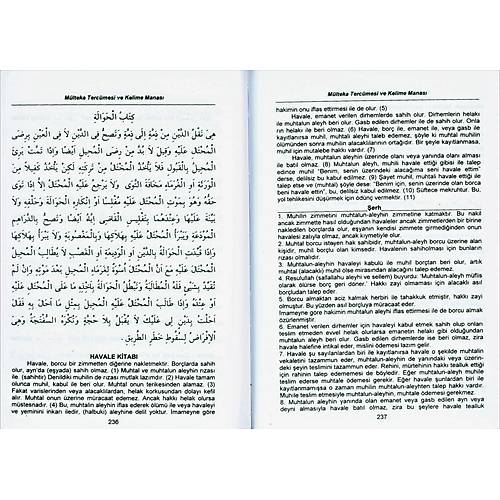 Sorulu ve Cevaplı Mülteka Tercümesi, Kelime Manalı 5 Cilt ÖZENSAR