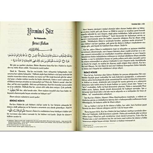 Risalei Nur Külliyatı Lugatçesiz Yeni Tanzim Büyük Boy 8775 YENİ ASYA