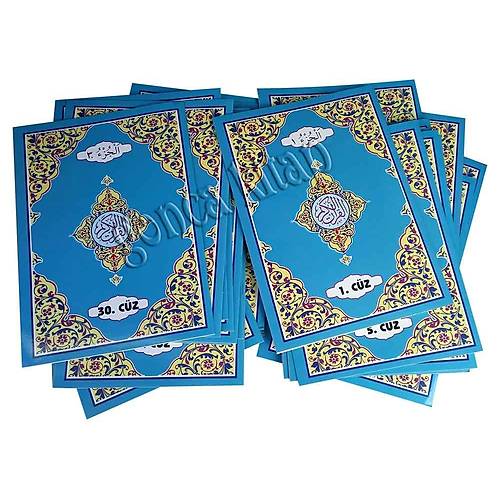 SEDA Mavi RAHLE  Kuranı Kerim Hatim Seti 30 Cüz