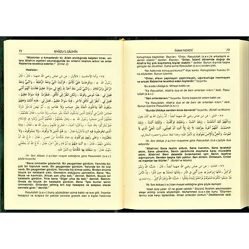 Riyazüs Salihin, 3 Cilt, KALIN CİLTLİ ŞAMUA  ROMAN BOY