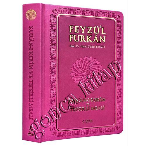 Pembe Cep Boy Mushaf ve Meal Termo Ciltli Feyzül Furkan Kuranı Kerim ve Tefsirli Meali