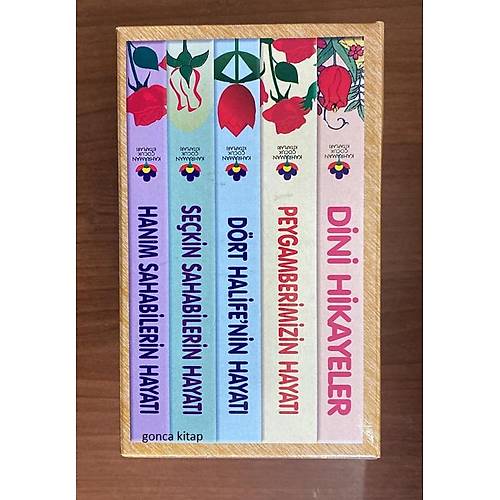 Çocuklar için Resimli Dini Hikayeler Seti 5 Kitap Cep Boy Abdulhamid Cude es Sahhar