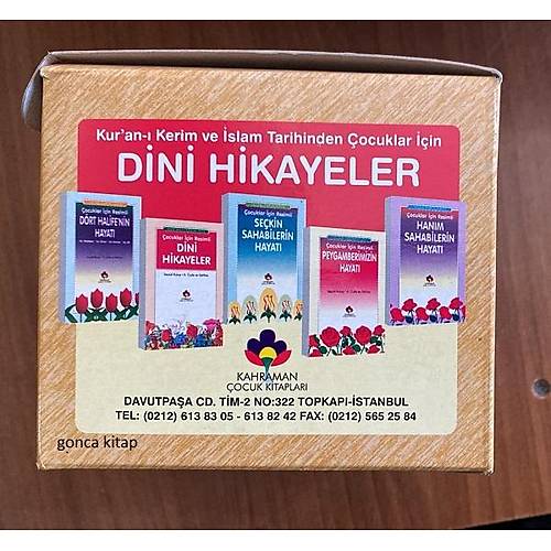 Çocuklar için Resimli Dini Hikayeler Seti 5 Kitap Cep Boy Abdulhamid Cude es Sahhar