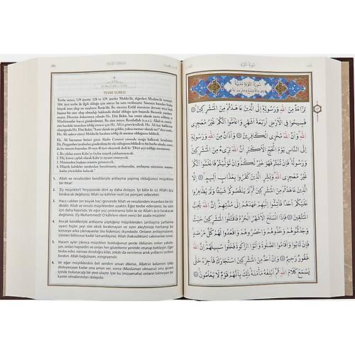 Kuranı Kerim Ve Açıklamalı Karşılıklı Meali Orta Boy Kahverengi Diyanet Vakfı