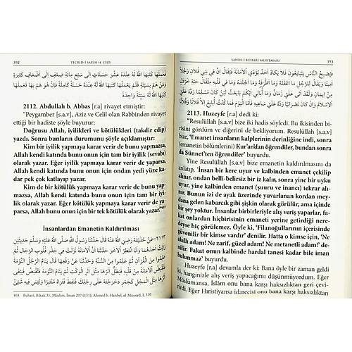 Açıklamalı Sahih-i Buhari Muhtasarı Tecridi Sarih Küçük Boy 4 Cilt Set
