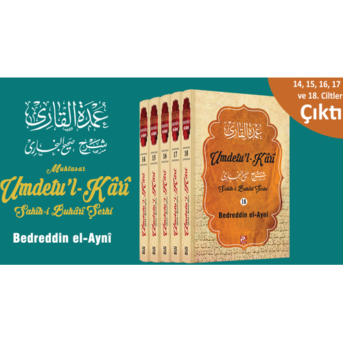 Umdetul Kari Sahihi Buhari Şerhi 14, 15, 15,16,17,18 Ciltler 5 Kitap Set