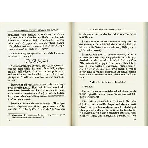 El Burhanül Müeyyed Kurtarıcı Öğütler BEDİR