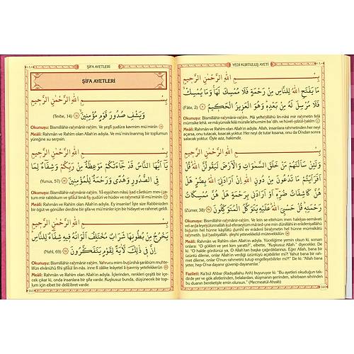 AYFA 176 Yeşil KALIN SERT CİLT Çanta Boy Münacâât Cüzü Yasin Ve Dualar