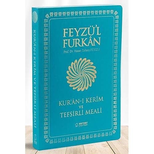 TURKUAZ Feyzül Furkan Kuranı Kerim ve Tefsirli Meali Sempatik Cep Boy İNCE CİLT