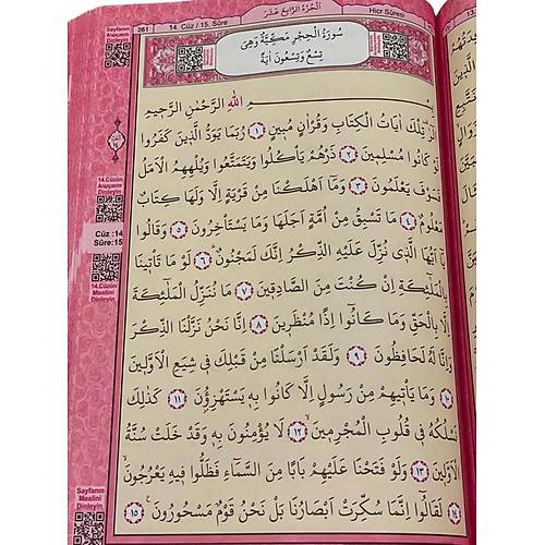 FETİH PEMBE Orta Boy Kuranı Kerim Mühürlü
