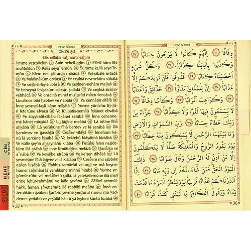AYFA Münacaat Cüzü Yasin ve Dualar Orta Boy İnce Kapak Cilt